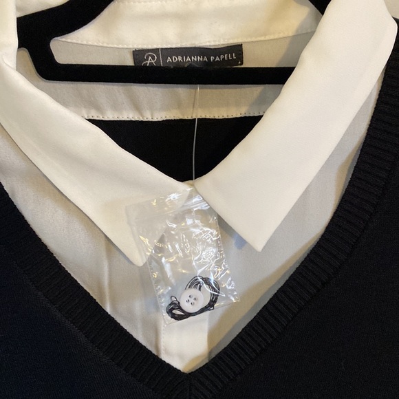 NWOT V-Neck Twofer Sweater
ADRIANNA PAPELL - Picture 4 of 6